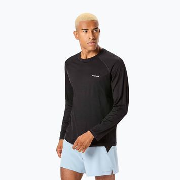 Pánské běžecké tričko Longsleeve NNormal Merino black