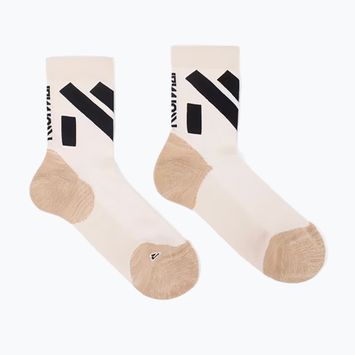 Kompresní běžecké ponožky  NNormal Race Low Cut beige
