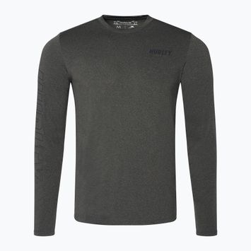 Pánské tričko longsleeve Hurley H2O-Dri Easton black heather