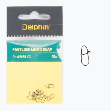 Delphin Fastlock Micro Snap 10 spinning snap stříbrná 969C04100