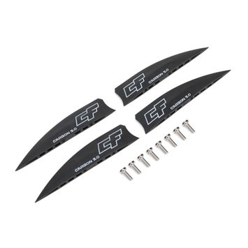 Ploutve pro kitesurfing CrazyFly Fin Carbon black T008-0226