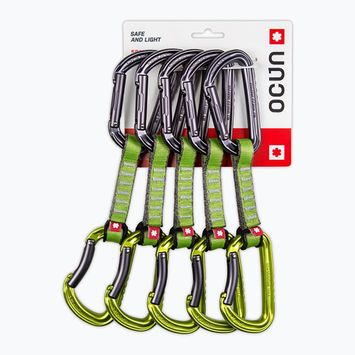 Lezecká expreska Ocun Falcon QD PA 10 cm 5 ks  green