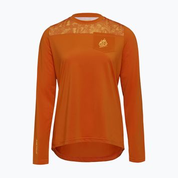 Dámské cyklistické tričko Longsleeve SILVINI Ella orange 