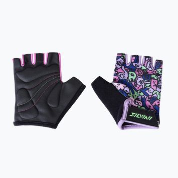 Dětské cyklistické rukavice SILVINI Locri blush/green