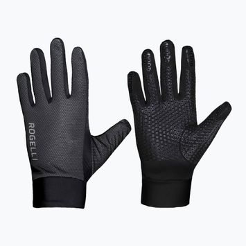 Cyklistické rukavice Rogelli Laval LW Windproof black