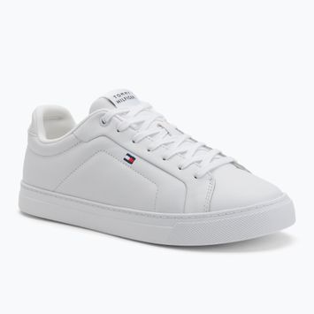 Pánské boty Tommy Hilfiger Icon Court Lth Flag Ess white