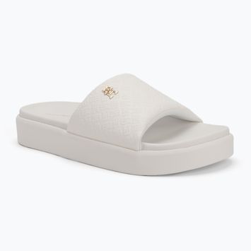 Dámské nazouváky Tommy Hilfiger Platform Monogram Poolslide ancient white