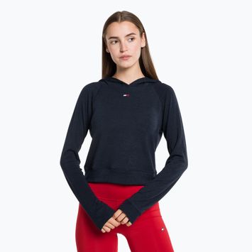 Dámská tréninková mikina Tommy Hilfiger Slim Soft Hoodie modrá