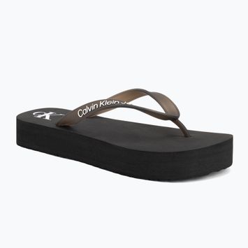 Dámské žabky Calvin Klein YW0YW01830 Beach Sandal Flatform Tpu black/bright white