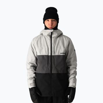 Pánská snowboardová bunda 686 Smarty 3-in-1 Form white heather colorblock