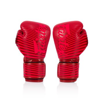 Boxerské rukavice Fairtex Microfiber Art Collections Minimalism Art red