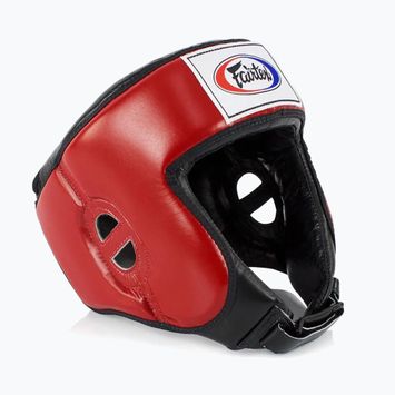 Ochranná helma Fairtex Muay Thai & Kickboxing Competition red