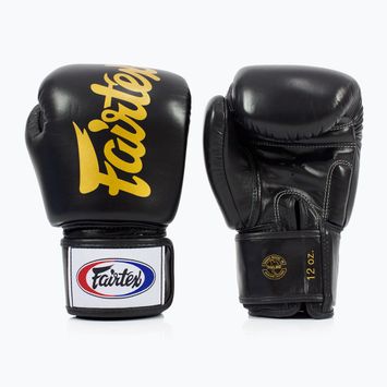 Boxerské rukavice Fairtex Deluxe Tight-Fit black