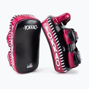 Tréninková lapa YOKKAO Curved 2 ks black/cerise