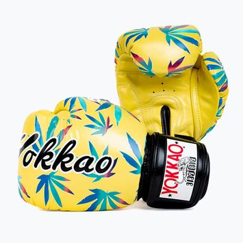 Pánské boxerské rukavice YOKKAO Wax yellow