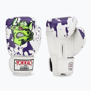 Pánské boxerské rukavice YOKKAO Angry Bull white