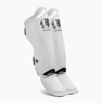 Chrániče holenních kostí a chodidel Top King Pro Semi Leather white