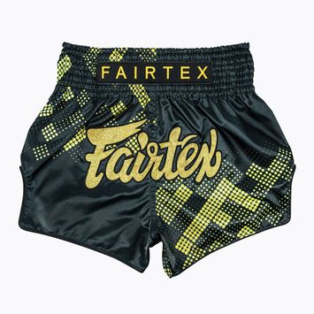 Tréninkové šortky Fairtex Muay Thai S1931 Heart of Gold black/gold
