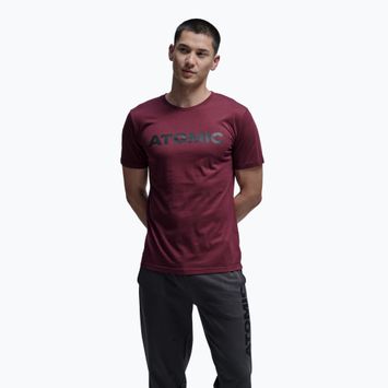 Pánské tričko  Atomic Alps maroon