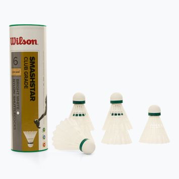 Badmintonové šipky Wilson Smashstar 6 szt. white