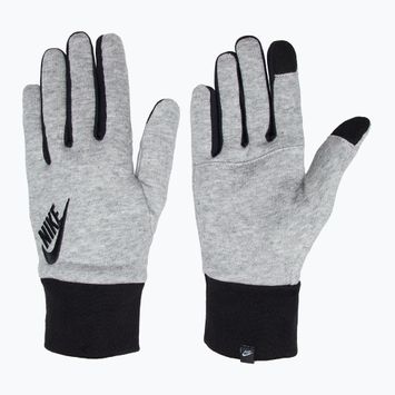 Pánské běžecké rukavice Nike Club Fleece 2.0 grey heather/black/black