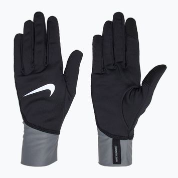 Pánské běžecké rukavice Nike Pacer Midweight RG black/smoke grey/silver