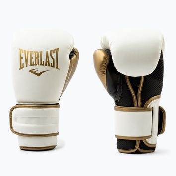 Boxerské rukavice Everlast Powerlock 2 white/gold