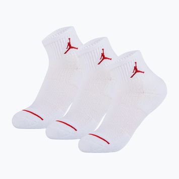 Skarpety dziecięce  Nike Air Jordan Jumpman Quarter 3 pary white