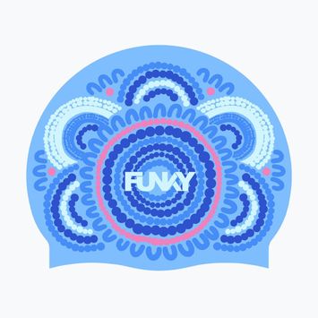 Plavecká čepice Funky Silicone bundjalung blue