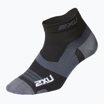 2XU Vectr Ultralght 1/4 Crew sportovní ponožky černé UA5046E
