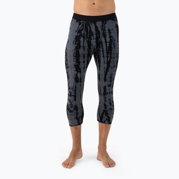 Pánské termo kalhoty Mons Royale Cascade Merino Base Layer 3/4 grey tie dye