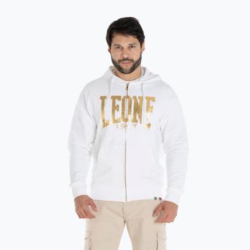 Pánská mikina LEONE 1947 Gold Hoody optic white