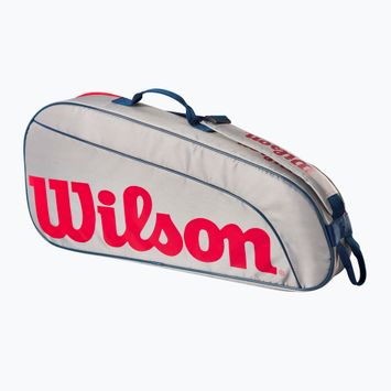 Wilson Junior 3 Pack dětská tenisová taška šedá WR8023901001