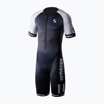 Pánská triatlonová kombinéza Synergy Elite Short Sleeve Trisuit salt & pepper