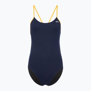Dámské jednodílné plavky TYR Hexa Cutoutfit navy/gold