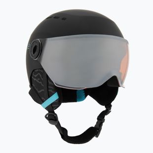 Dětská  lyžařská helma  Bollé Quiz Visor Jr black/blue matte/orange gun