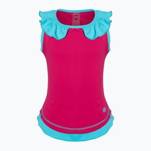 Dětské tenisové tričko Wilson Competition Tank II růžové WRA807701