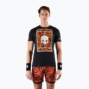 Pánské bavlněné tričko HYDROGEN Tennis Court černé