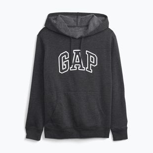 Dámská mikina GAP V-Gap Heritage PO HD charcoal heather