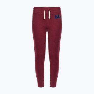 Dětské kalhoty GAP V-Fall Fash Logo Jogger garnet red