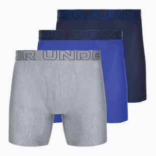 Pánské boxerky Under Armour Perf Tech Mesh 6in 3 páry midnight navy