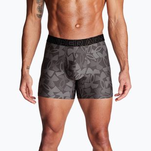 Pánské boxerky Under Armour Perf Tech Nov 6in 3 páry steel