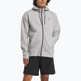 Pánská mikina Reebok Athlete Full Zip medium grey heather