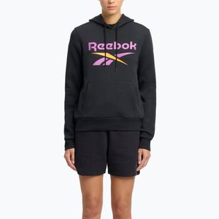 Dámská mikina Reebok Identity Big Logo Fleece black/purple rave/electric amber