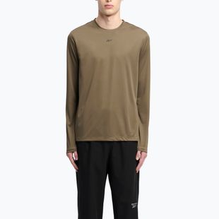 Pánské tričko longsleeve Reebok Id Train Tech Tee army green