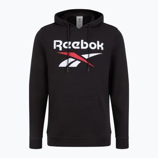 Pánská mikina Reebok Identity Big Logo FT Hoodie black/white/vector red