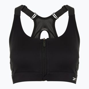 Fitness podprsenka Reebok Lux Front-Zip High Impact black