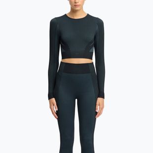 Dámské fitness tričko longsleeve Reebok RBK Lab Seamless Crop black