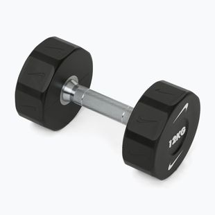 Chromovaná činka Nike Strength Pro Urethane Dumbbell 12 kg black/white