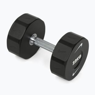 Chromovaná činka Nike Strength Pro Urethane Dumbbell 22 kg black/white